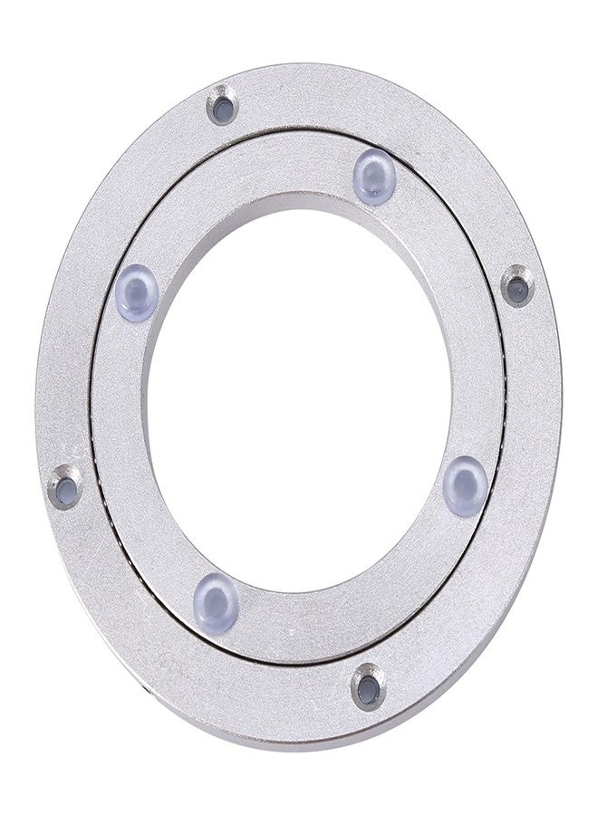 Kodrily Swivel Turntable, Aluminum Alloy Turntable Bearing, Heavy Duty Round Table Bearing, Dining Table Rotating Tray, Smooth Swivel Plate Hardware for Tabletop Serving (4 inch) - Image 1